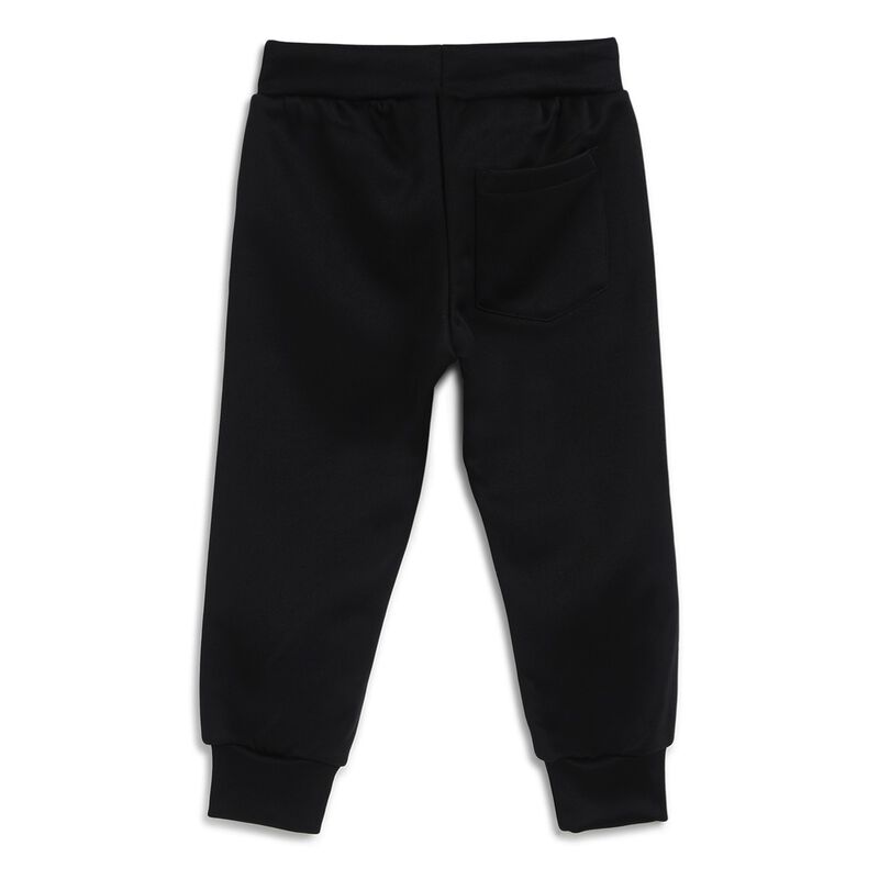 Boys Black Long Polyester Trouser image number 1